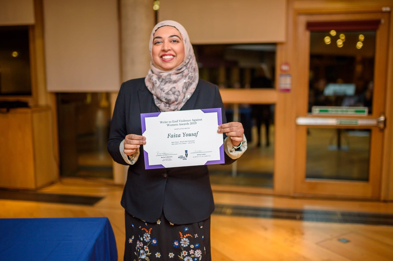 Faiza Yousaf. Photo by Ben Glasgow.