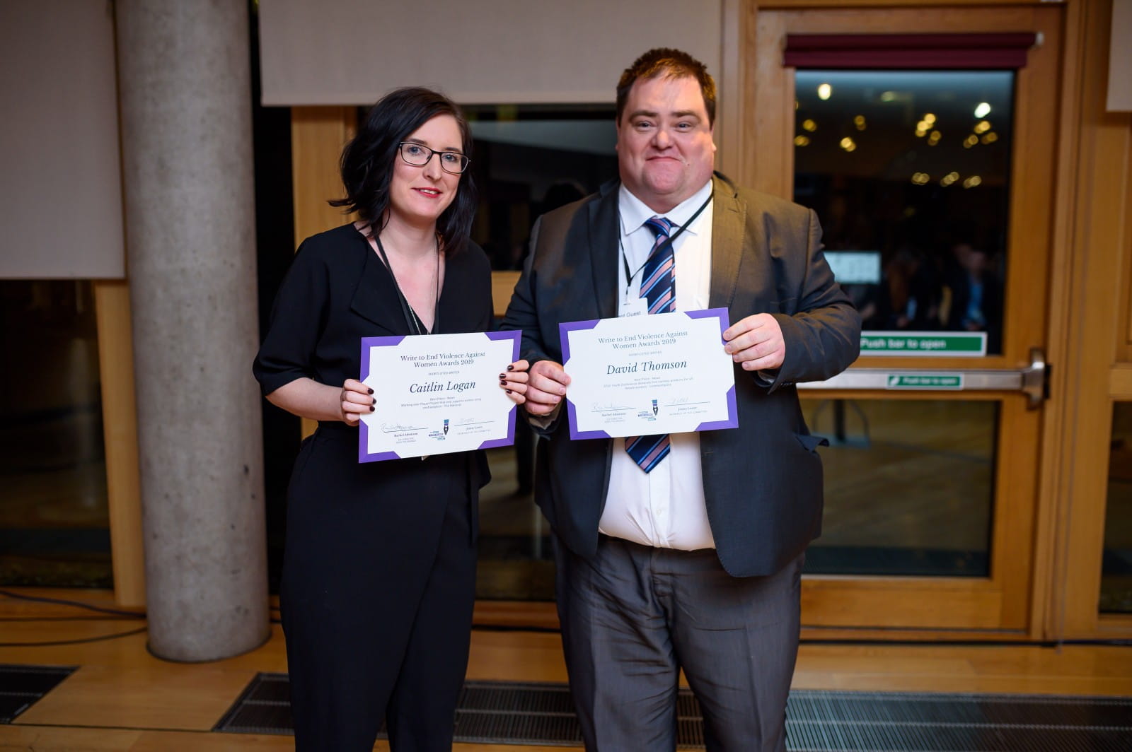 Caitlin Logan and David Thomson. Photo by Ben Glasgow